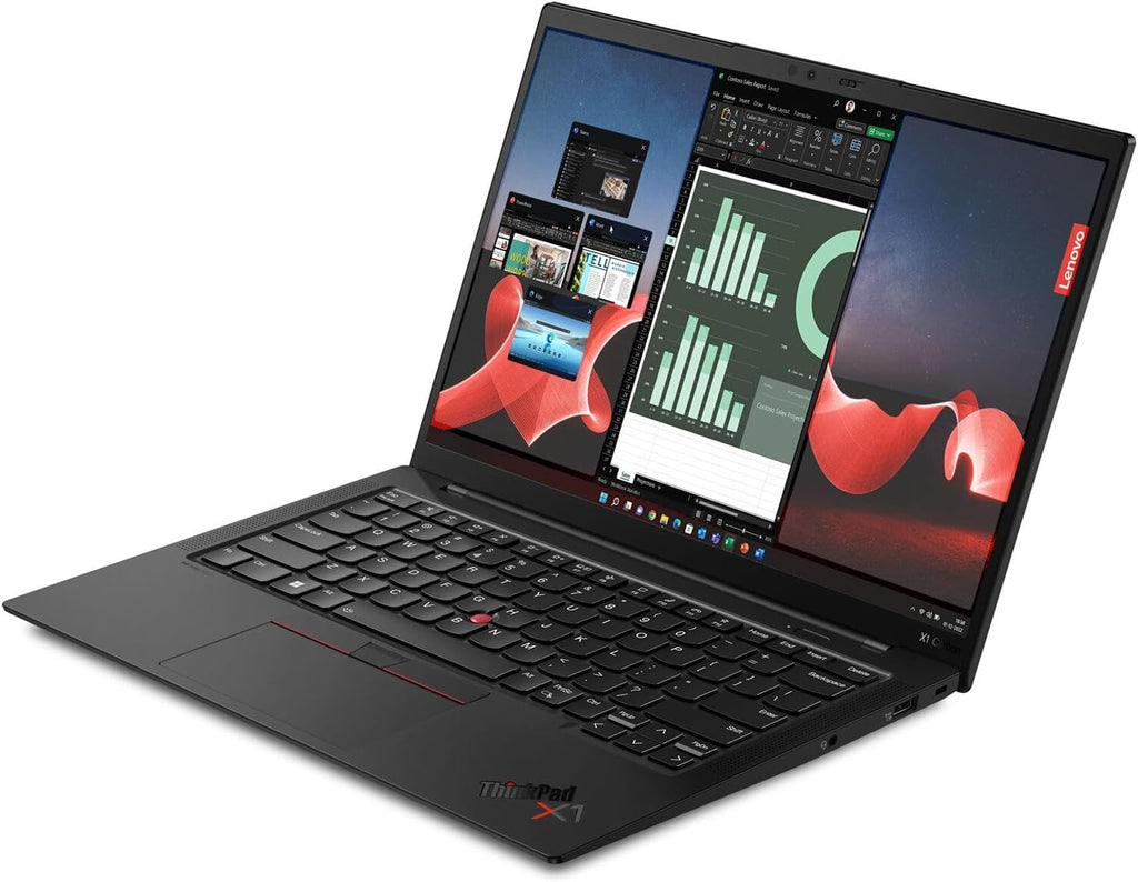 Lenovo ThinkPad X1 Carbon Gen 11, Ultralight, Intel i7-1365U vPro, 14' FHD (1920 x 1200) IPS, Anti-Glare, 32GB DDR5, 1TB SSD, 1080p Camera, Backlit, Win 11/10 Pro - Black