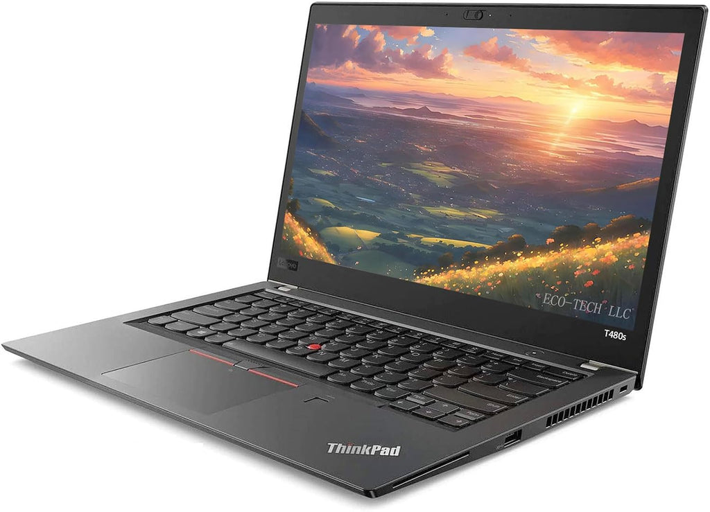 Lenovo ThinkPad T480s Touchscreen Laptop, 14' IPS FHD (1920x1080) Matte Display, Intel Core i7-8650U 4.20 GHz, 24GB DDR4 RAM, 512GB SSD, Backlit Keyboard, Windows 10 Pro (Renewed)