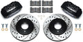 Wilwood 140-12996-D Brake Kit with Drilled Rotors, Black, Front