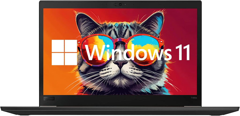 Lenovo ThinkPad T480s i7 Laptop, 14' FHD (1920x1080) Computer Core i7-8th, 16GB RAM, 512GB SSD, Type-C, HDMI, Thunderbolt, Windows 11 Pro (Renewed)