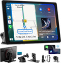 11' Extra Large Wireless Apple CarPlay Screen for Car – Ultra-Slim 0.16 Inch Touchscreen Car Stereo with Android Auto, 4K Dash Cam, 1080p Backup Camera, GPS, Mirror Link, Voice Control