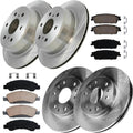 Front and Rear Brake Kit Replacement for 2008 2009 2010 2011 2012 2013 2014 GMC Yukon XL 1500 Chevy Suburban 1500 Tahoe, for Avalanche Silverado, Cadillac Escalade ESV EXT Brakes Rotor Pads
