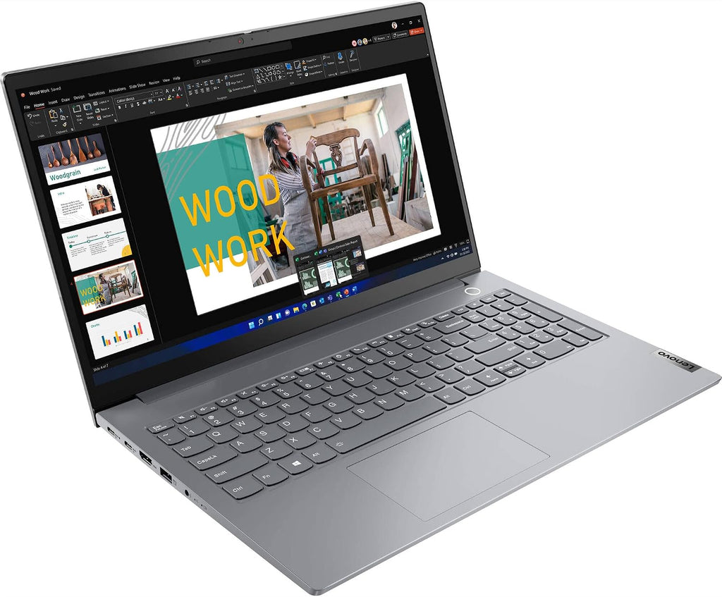 Lenovo ThinkBook 15 Gen 4 Business Laptop with 15.6' FHD (1920 x 1080) IPS Anti-Glare Non-Touch Display, Intel i7-1255U, 512GB SSD, 16GB DDR4, Thunderbolt 4, 1080P Camera, Win 11 Pro - Mineral Grey