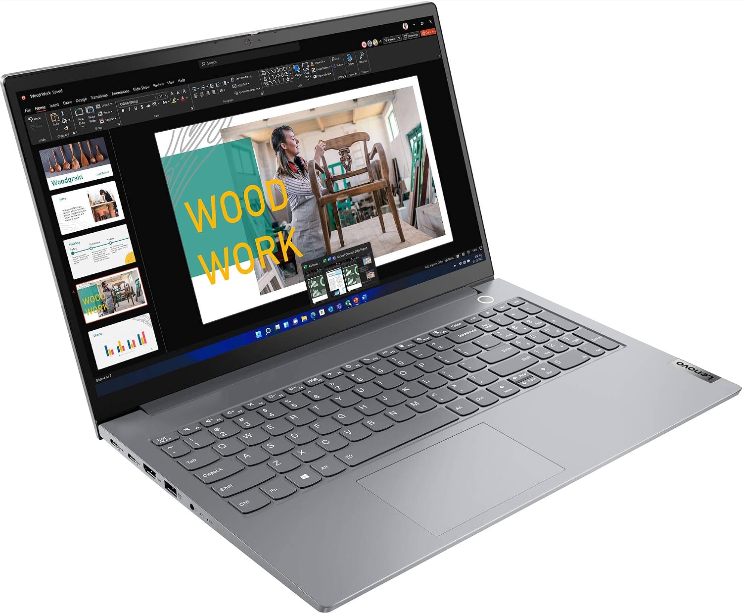 Lenovo ThinkBook 15 Gen 4 Business Laptop with 15.6' FHD (1920 x 1080) IPS Anti-Glare Non-Touch Display, Intel i7-1255U, 512GB SSD, 16GB DDR4, Thunderbolt 4, 1080P Camera, Win 11 Pro - Mineral Grey