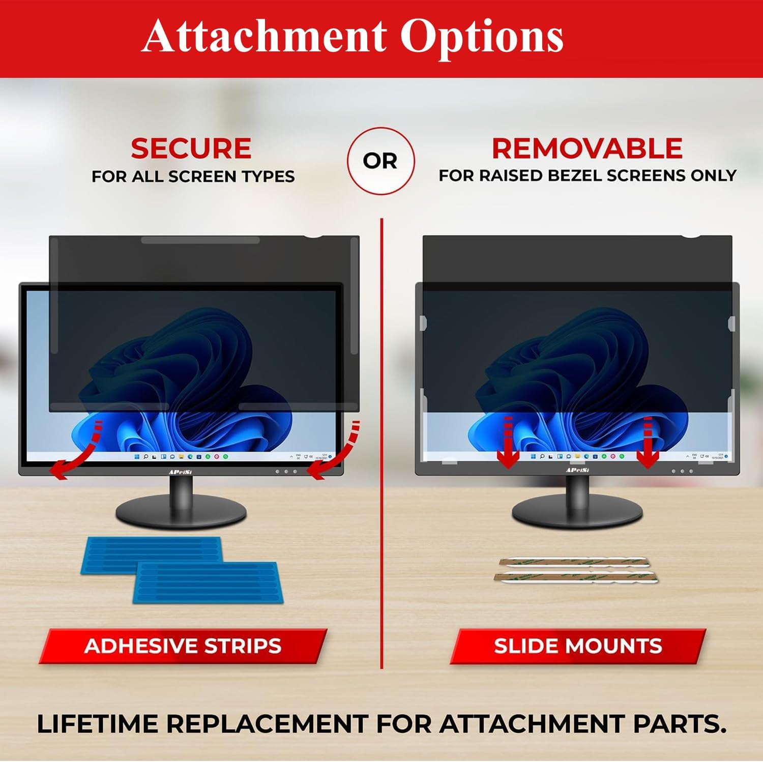 38 Inch Privacy Screen Filter for 21:9 Ultrawide Curved Monitor | Privacy Shield | Anti-Glare | Anti-Blue light Protector | Anti Spy | Computer Security Private Filter