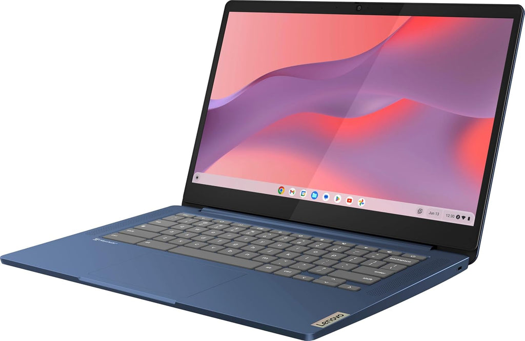 Lenovo Chromebook 14 Touchscreen Laptop (14' FHD Touch Display, 8-Core MediaTek Kompanio 520, 4GB RAM, 128GB Storage (64GB eMMC+64GB SD)), Webcam, 13-Hrs Long-Battery Life, Chrome OS (Renewed)