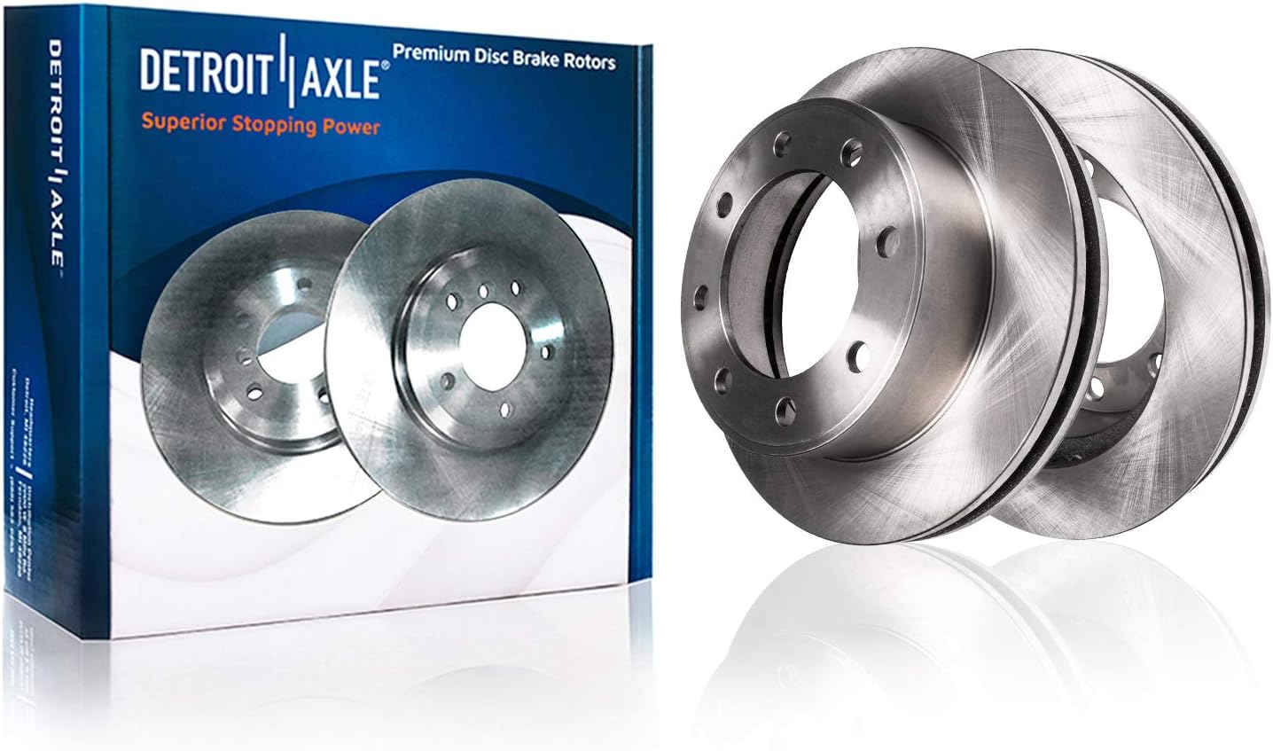 Detroit Axle - Rear Brake Kit for 2011-2019 Chevrolet Silverado 2500 3500HD Suburban GMC Sierra 2500 3500 HD 2012 2013 2014 2015 2016 2017 2018 Brake Rotors Ceramic Brakes Pads Replacement