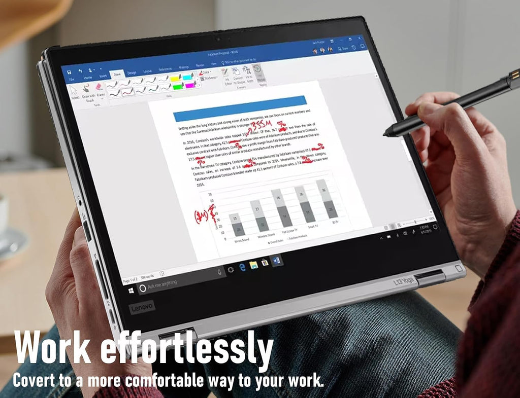 Lenovo ThinkPad L13 Yoga 2-in-1 Laptop 13.3' Full HD Touchscreen Notebook, Intel Core i5-10310U, 8GB DDR4 RAM 512GB SSD, Fingerprint, Windows 11 Pro(Renewed)