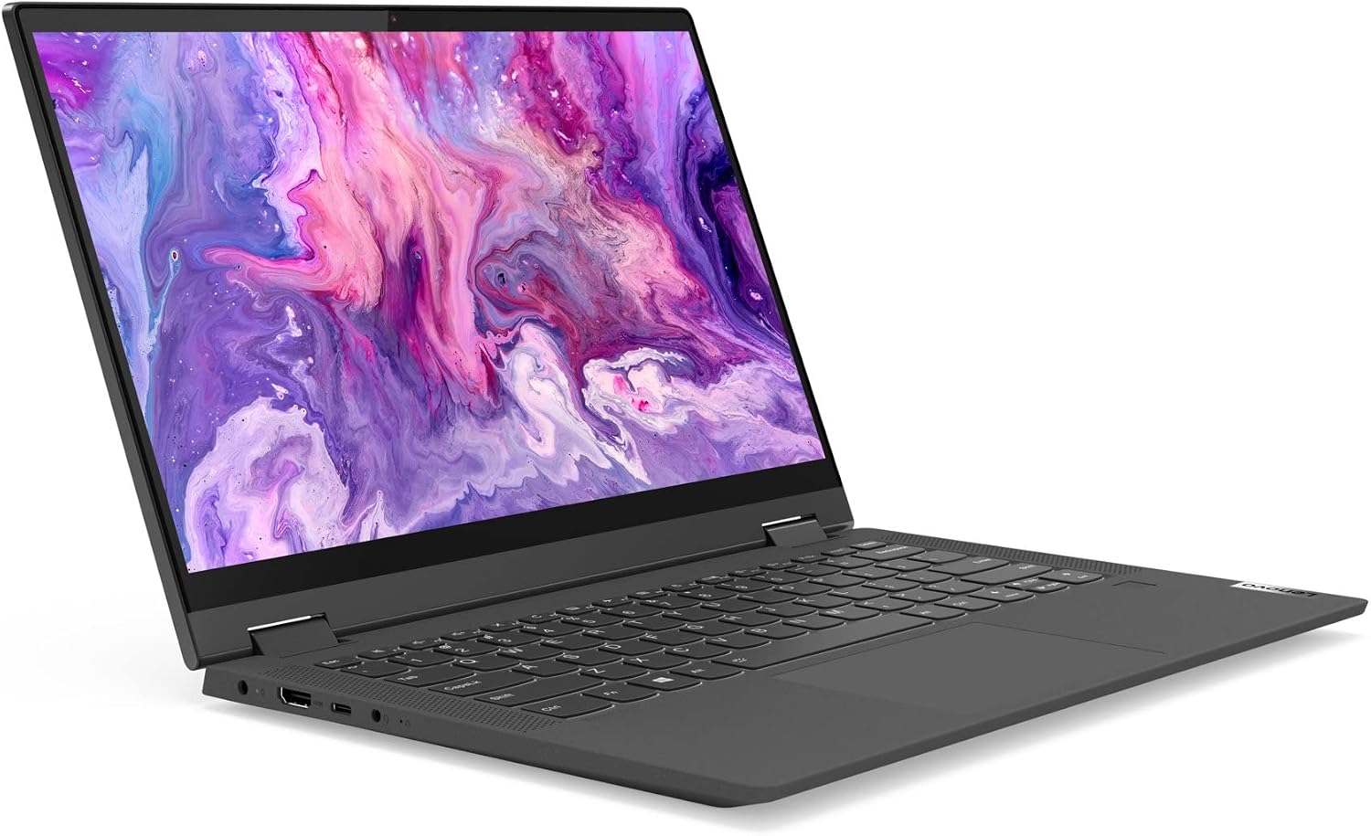 Lenovo IdeaPad Flex 5i 14' FHD IPS 2-in-1 Touchscreen Laptop 11th Intel i3-1115G4 UHD Graphics 4GB DDR4 RAM 128GB M.2 NVMe SSD HDMI USB-C WiFi AC BT Webcam Gray Windows 11 Pro (Renewed)