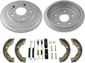 Rear Brake Drums Brake Shoes & Hardware Spring Kit Replacement Parts for Honda Civic 2006 2007 2008 2009 2010 2011 2012 2013 2014 2015 Models with Rear Drum Brakes