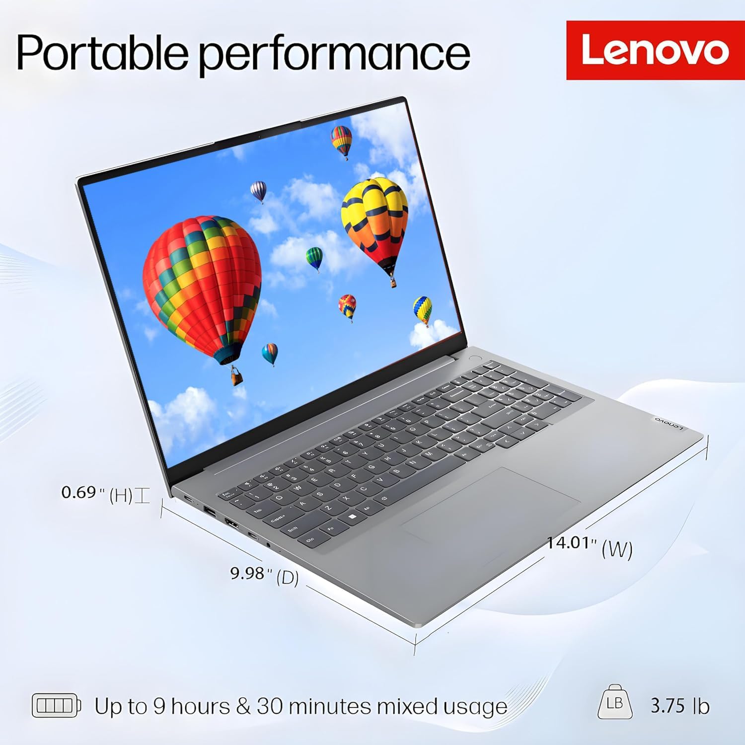 Lenovo New ThinkBook 16 G6 16' WUXGA FHD+ Business Laptop Computer, 13th Gen Intel 8-Core i5-13420H (Beat Ultra 7-155U), 32GB DDR5 RAM, 2TB SSD, HDMI, SD Card Reader, RJ-45, Wi-Fi 6, Windows 11 Pro