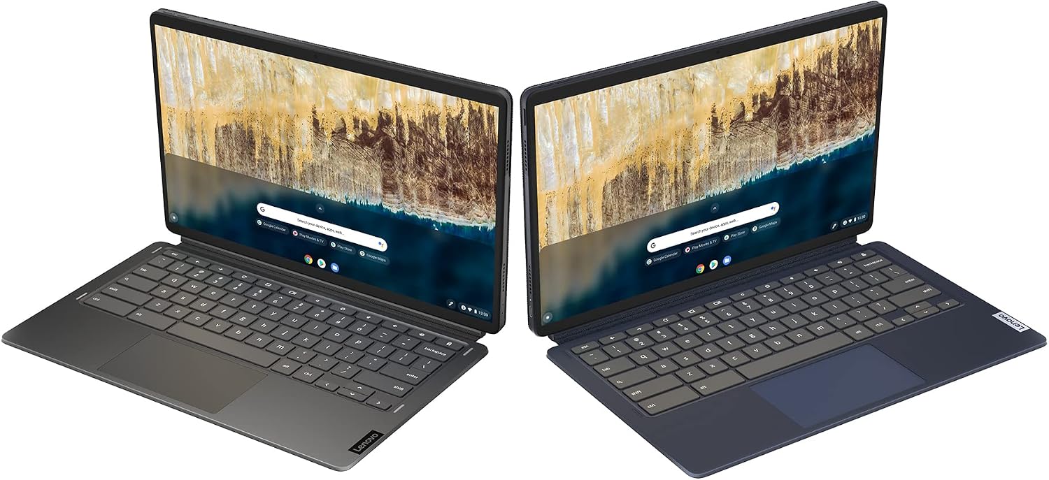 Lenovo 82QS0000US, IdeaPad Duet 5 Chromebook, OLED 13.3' FHD Touch Display, Snapdragon SC7180, 4GB RAM, 64GB Storage, Qualcomm Adreno Graphics, Chrome OS, Abyss Blue