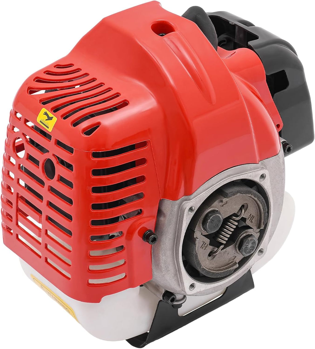 LOYALHEARTDY Gas Engine 2-Stroke 42.7CC Multi-Use Gas Motor Hand Pull Start Air Cooling Single-Cylinder Lawn Mower Engine That Runs on Gas - Red, W57G7854GT8