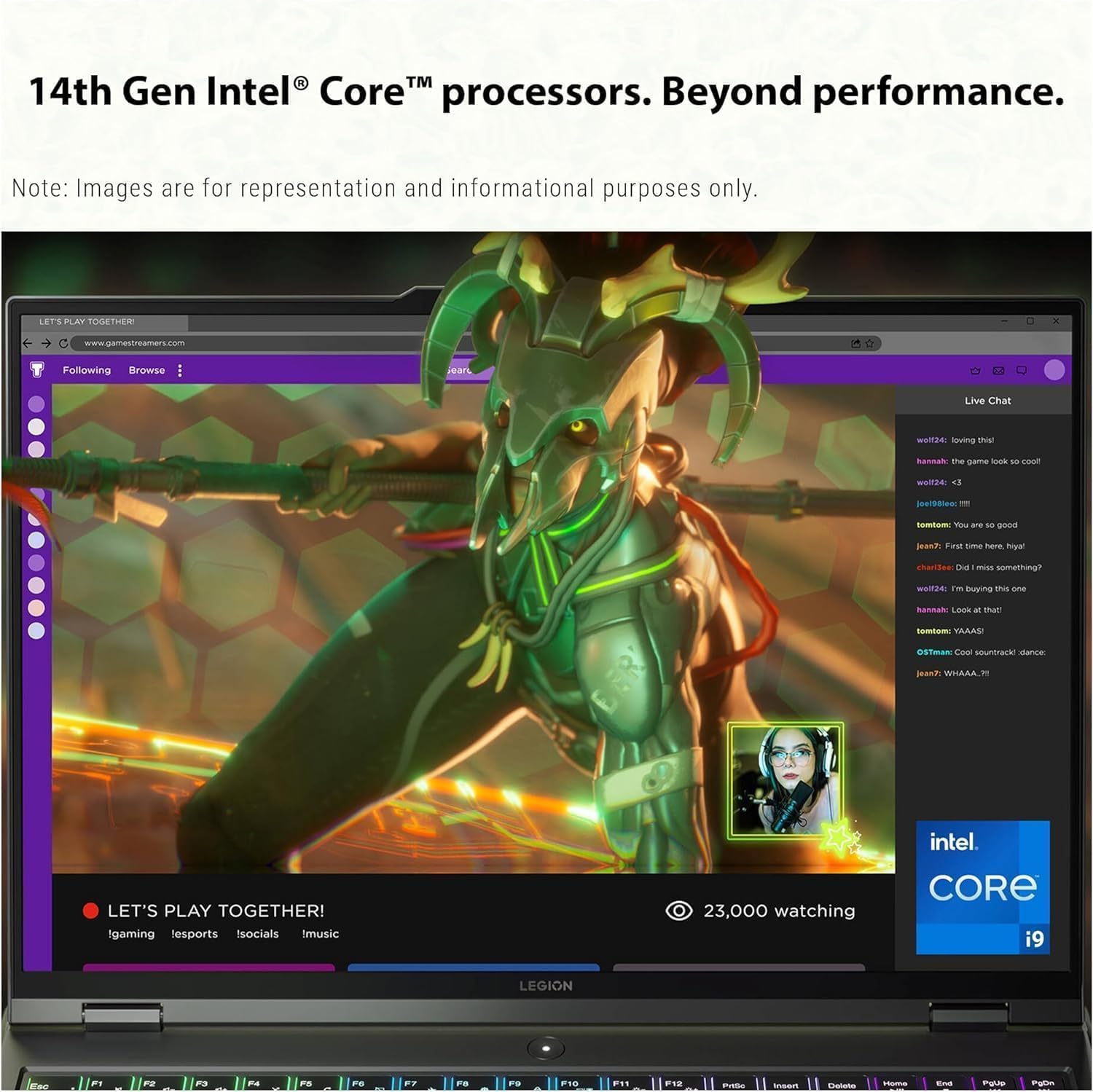 Lenovo Legion 5i 16' Gaming Laptop, with Lifetime Office 2021, WQXGA 165Hz, 14th Gen Intel i9-14900HX, 64GB DDR5, 2TB SSD, GeForce RTX 4060 8GB, Backlit KB, WiFi 6E, 1080p Webcam, Win 11 Pro