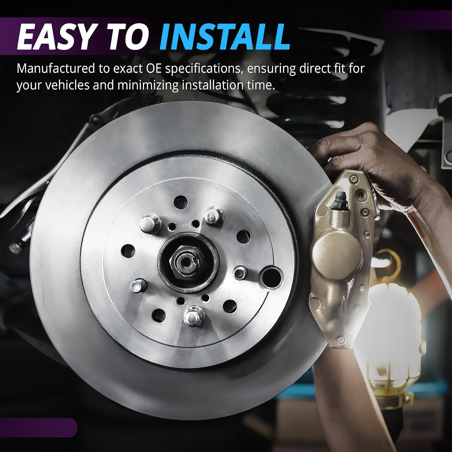 Front and Rear Brake Kit Replacement for 2008 2009 2010 2011 2012 2013 2014 GMC Yukon XL 1500 Chevy Suburban 1500 Tahoe, for Avalanche Silverado, Cadillac Escalade ESV EXT Brakes Rotor Pads