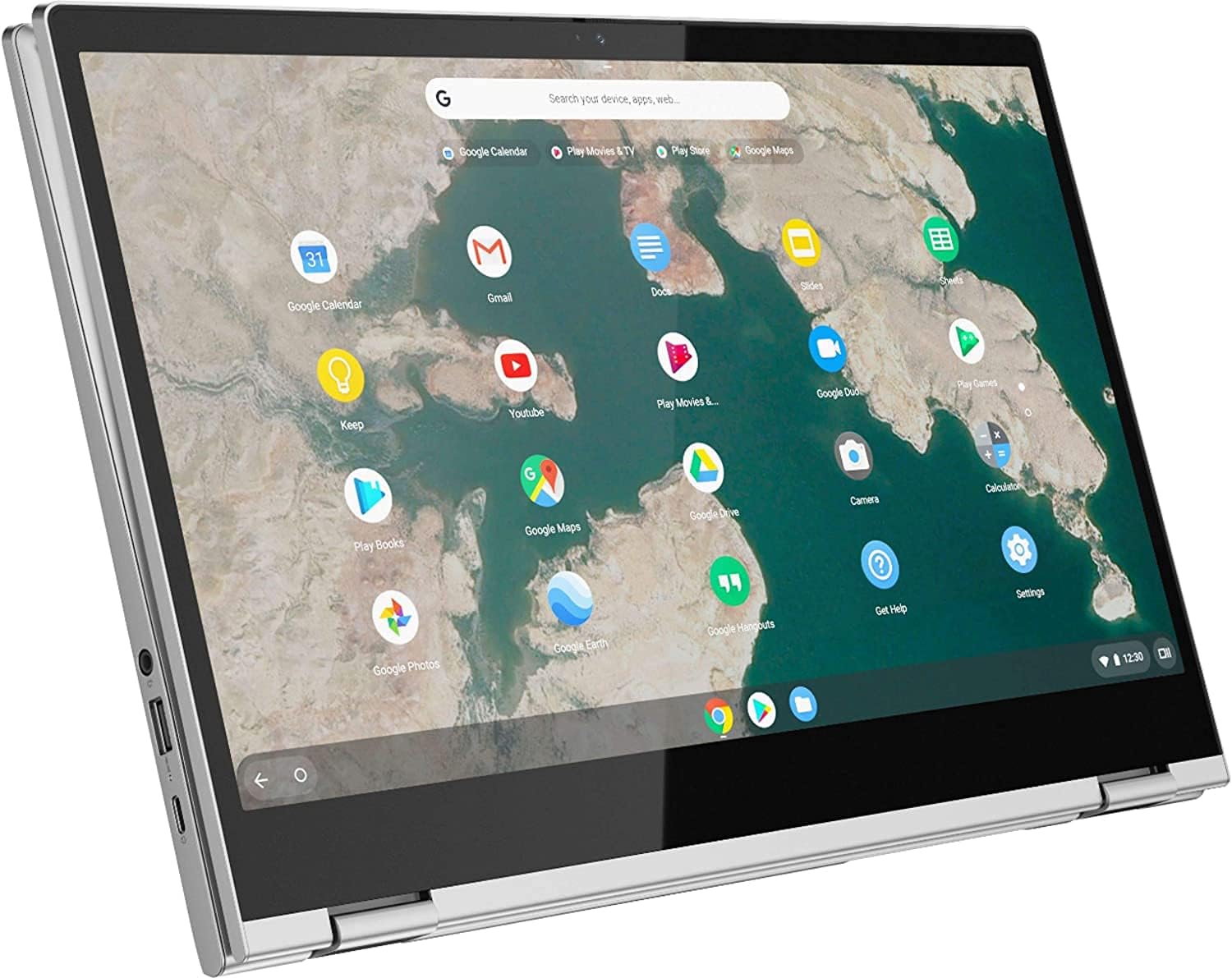 Lenovo C340 15.6'' FHD Touchscreen 2-in-1 Chromebook Laptop, Intel i3 CPU(Up to 3.4GHz), 4GB RAM, 320GB Space(64GB eMMC+256GB MSD), USB-C, Wi-Fi, Bluetooth, Webcam, Chrome OS, Grey