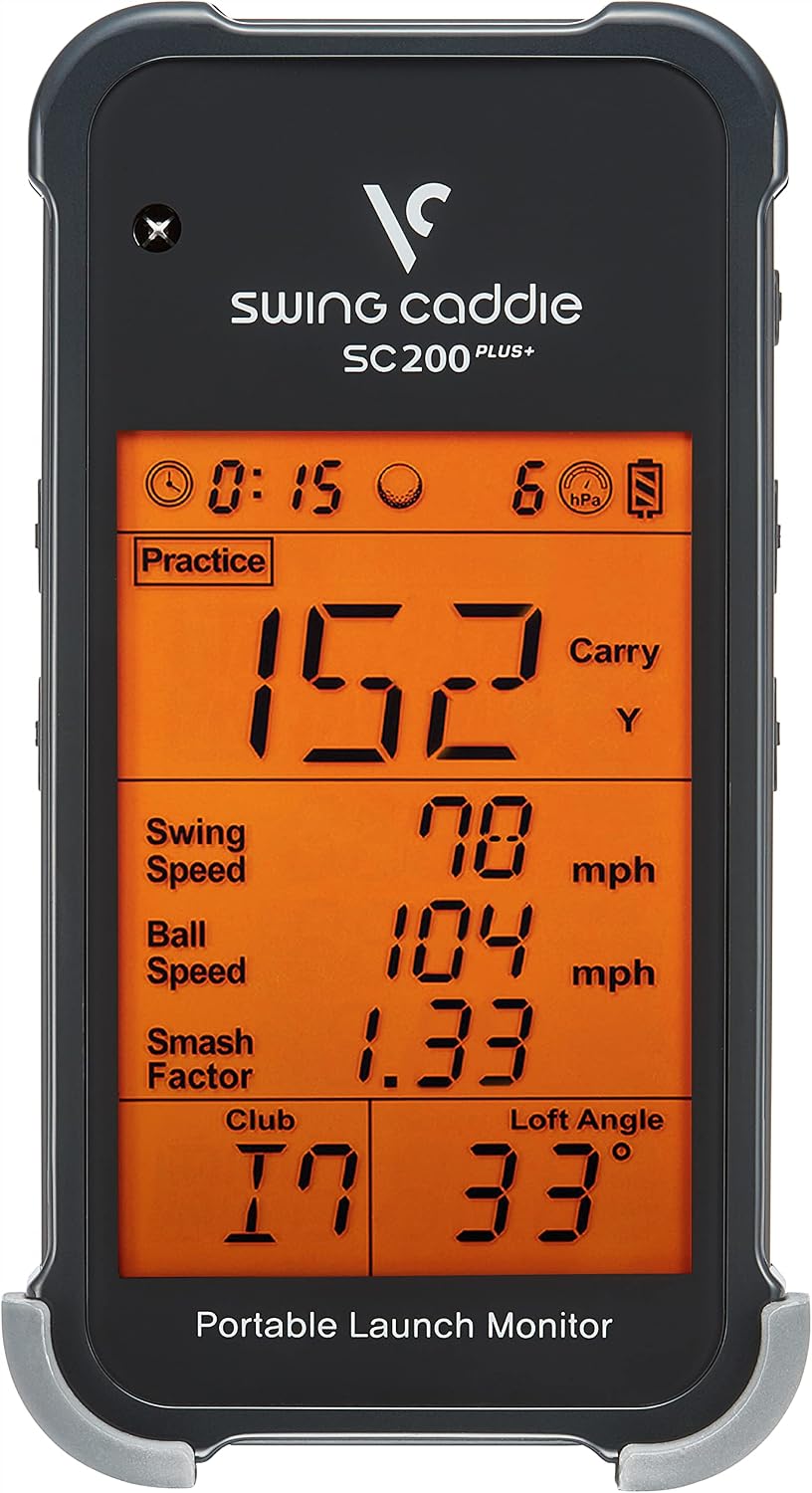 Voice Caddie Portable Golf Launch Monitor and Swing Analyzer with Real-Time Shot Data Tracking | Ideal Golf Swing Trainer/Training Equipment for Indoor & Outdoor | Up to 20 Hours Battery Life