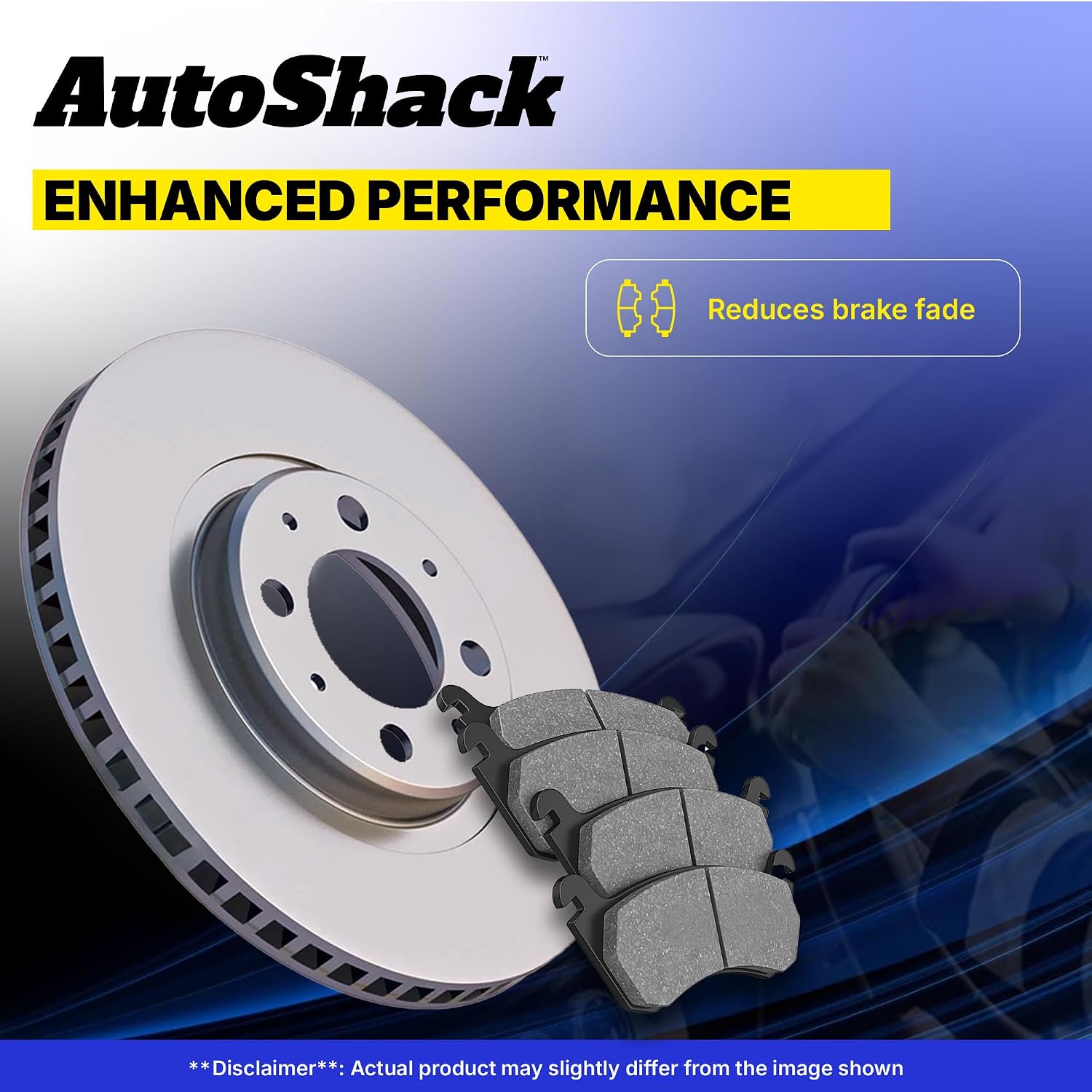 AutoShack Front & Rear Brake Rotors & Ceramic Pads for Jeep, Wrangler 2007-2017 Wrangler JK 2018, 4WD RWD V6 3.6L 3.8L - Coated - ArmorStop