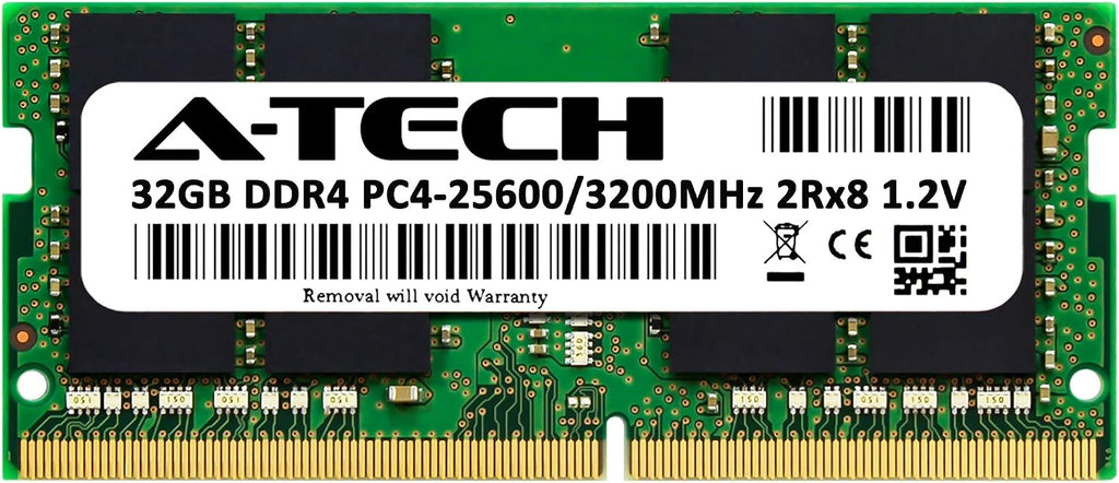 A-Tech 32GB RAM for Lenovo Legion 5/5i Gaming Laptop | DDR4 3200MHz PC4-25600 SODIMM 2Rx8 1.2V 260-Pin Non-ECC SO-DIMM Memory Upgrade
