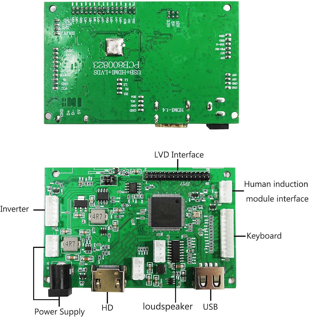 VSDISPLAY 10.4' 10.4 Inch 1024X768 LCD Screen VS104T-004A with USB Automatic Brightness Adjustment LCD Controller Board