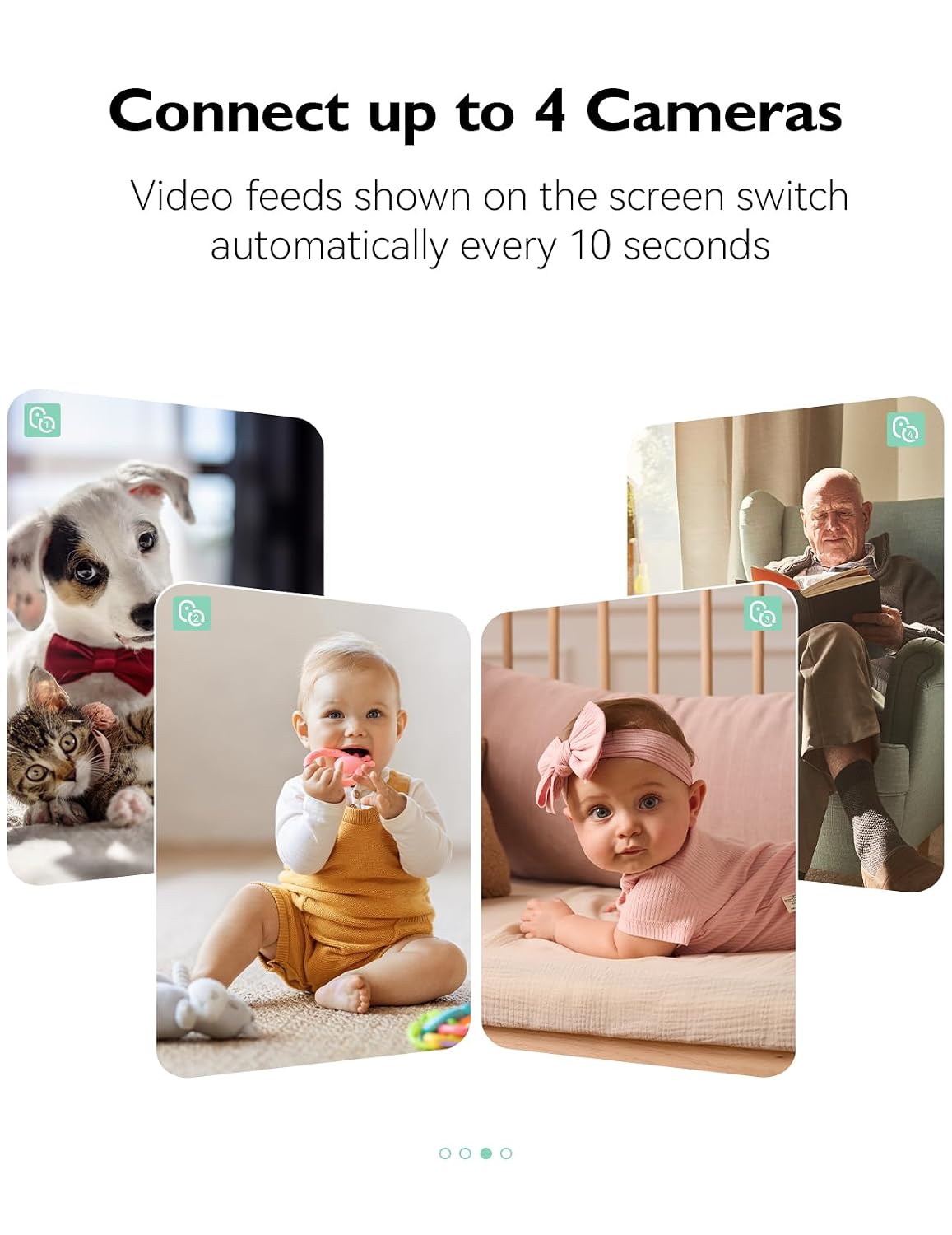 Momcozy Video Baby Monitor 5.5' 1080P Full HD with Camera No WiFi Baby Monitor BM03 Add-On Camera Unit