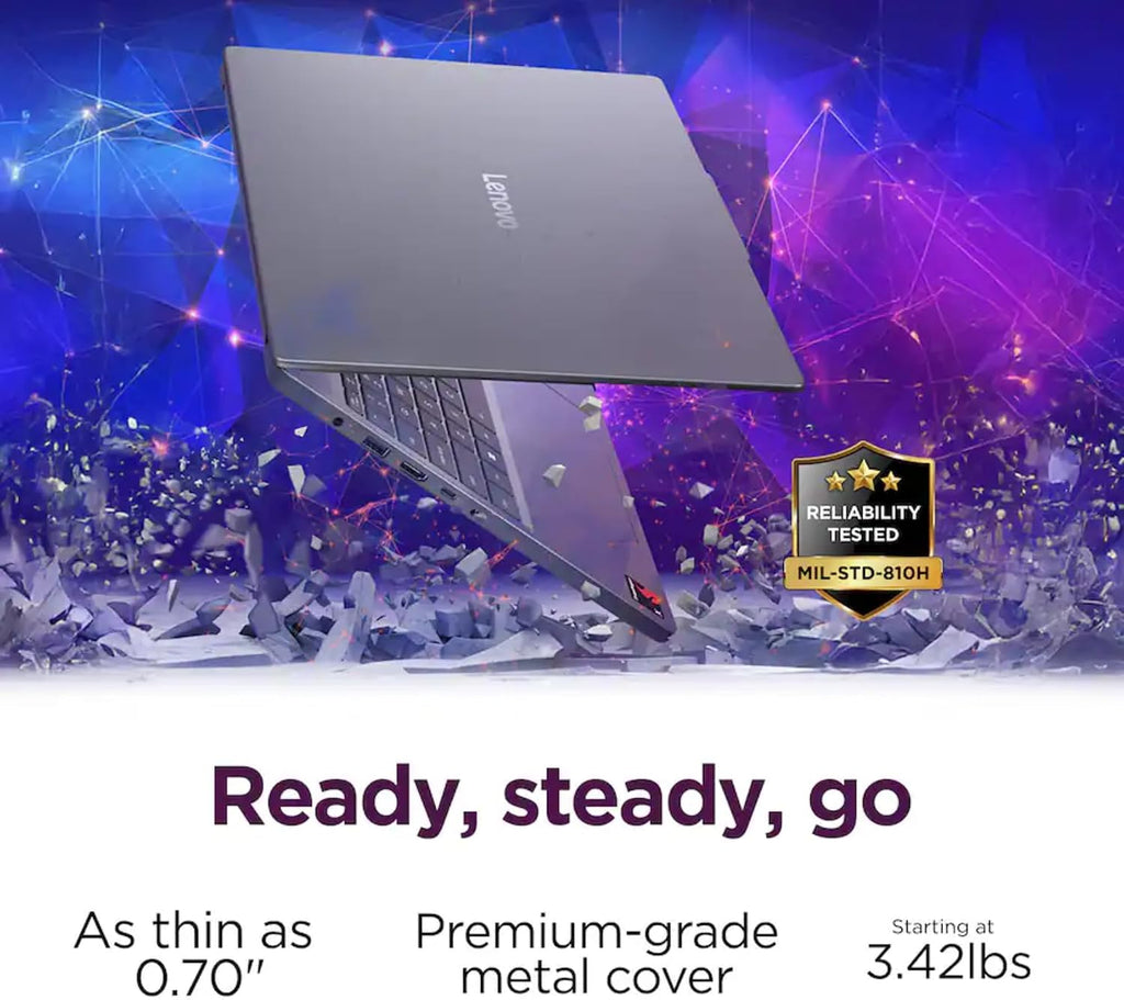 Lenovo IdeaPad Slim 3X - 15.3' WUXGA Touchscreen - Snapdragon X 8-Core (Beats Intel i7-1255U) - 16GB DDR5 RAM - 1TB Storage (512GB SSD and 512GB External) - Backlit Keyboard - Fingerprint Reader