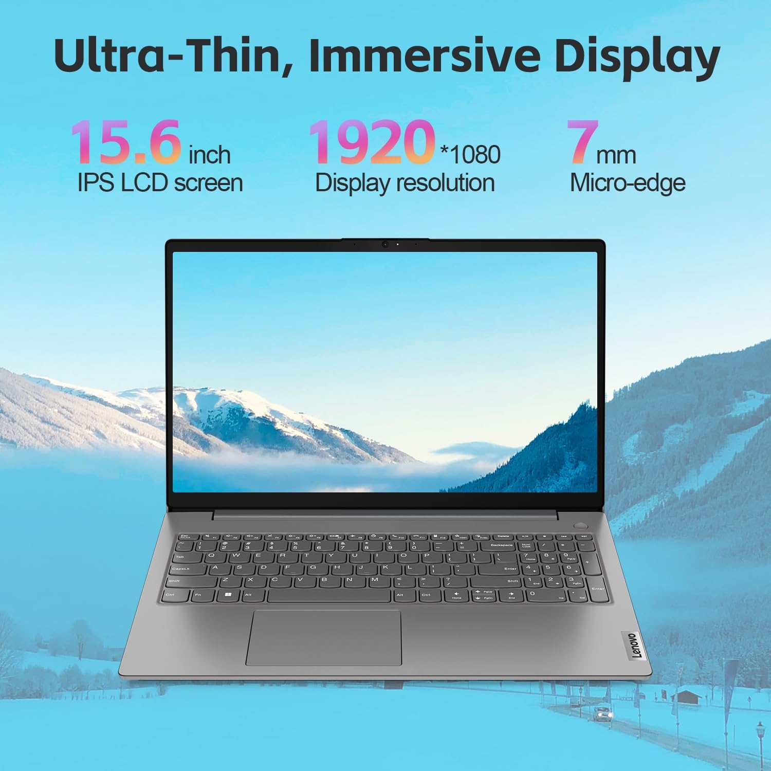 Lenovo V15 Laptop for Business, Home, Student | 15.6' FHD Anti-Glare Display | Intel Core i7-1255U | 16GB RAM | 512GB SSD | HDMI | Type-C | RJ-45 | Numeric Keypad | Webcam | Wi-Fi 6 | Windows 11 Pro