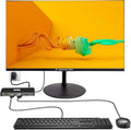 MTG Desktop Bundle 24' 1080p LCD Monitor - Full HD, 75Hz, 3ms, VESA Mountable, USB C Docking Station 10 in 1 Hub (Power Adapter not included) for Windows and Mac, with MTG USB wired Keyboard and Mouse