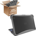 Brenthaven EXO Custom Case Dell Chromebook 3110/3100 11 inch |Clamshell| 10 Pack - Drop Tested Protection, Low Rubberized Feet, Seamless Asset Tagging, Snap in Installation for School or Work - Black