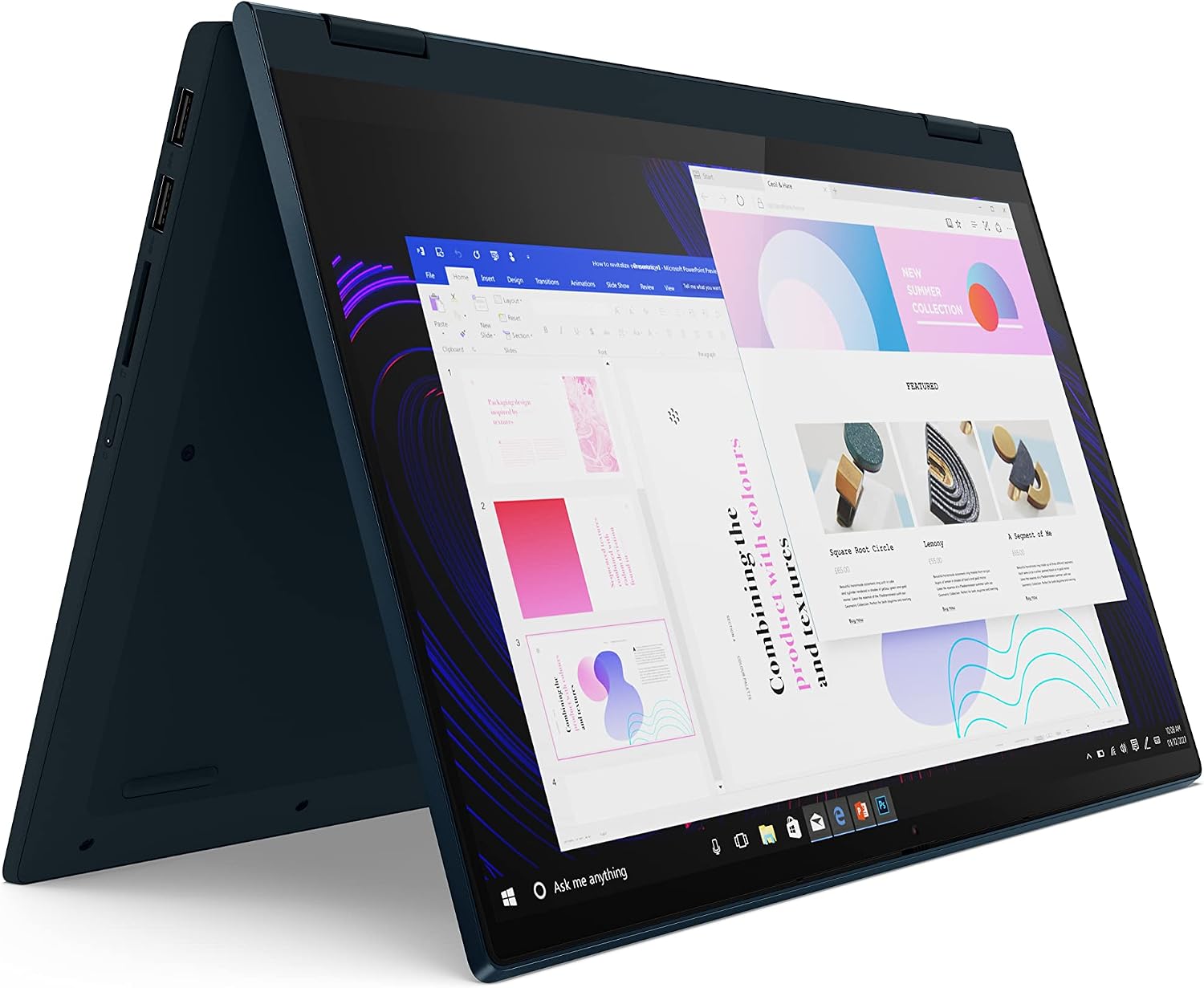 Lenovo IdeaPad Flex 5-2023 - Touchscreen 2-in-1 Laptop - Windows 11 Home - 14' FHD Display - 16GB Memory - 512GB Storage - AMD Ryzen 5 5500U - Abyss Blue