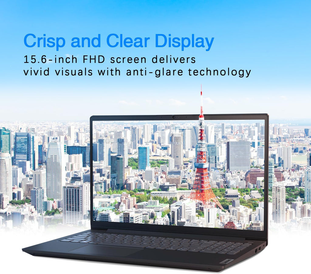 Lenovo V15 AI-Powered Business Laptop • Copilot Ready • 32GB RAM • 512GB PCIe SSD • 15.6 FHD Display w/Low-Blue Light • HDMI • Long Battery Life • Ethernet Port • Intel Processor • Win 11 Pro