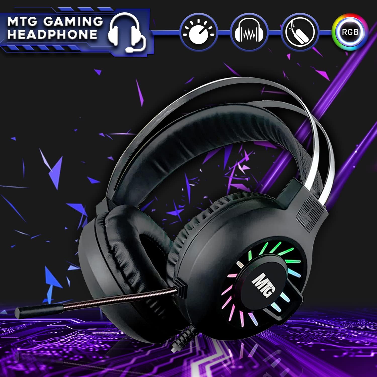 TechMagnet Gaming Desktop PC, Intel i5 6th Gen, Zeus Pro 6, RX 550, 16GB RAM, 256GB SSD + 1TB HDD 24 Inch Curved Monitor, RGB Keyboard Mouse, Speaker, Headphone, Webcam, Windows 11 (Renewed)