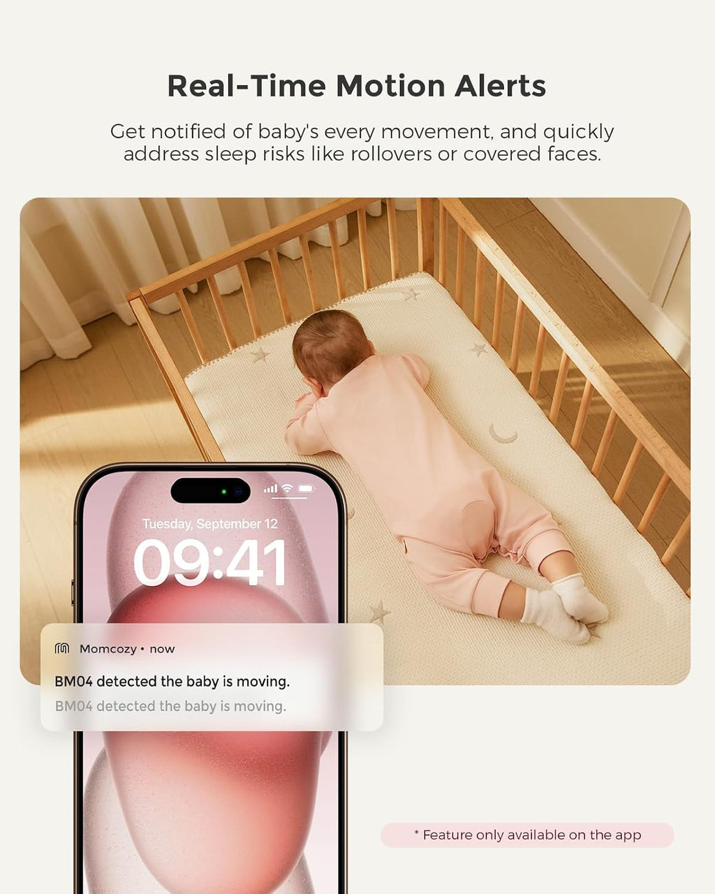 Momcozy Smart WiFi Baby Monitor with Camera and Audio & Momcozy Non-Contact Forehead and Ear Thermometer