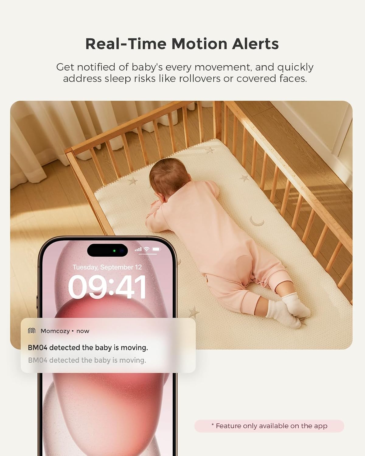 Momcozy Smart WiFi Baby Monitor with Camera and Audio & Momcozy Non-Contact Forehead and Ear Thermometer
