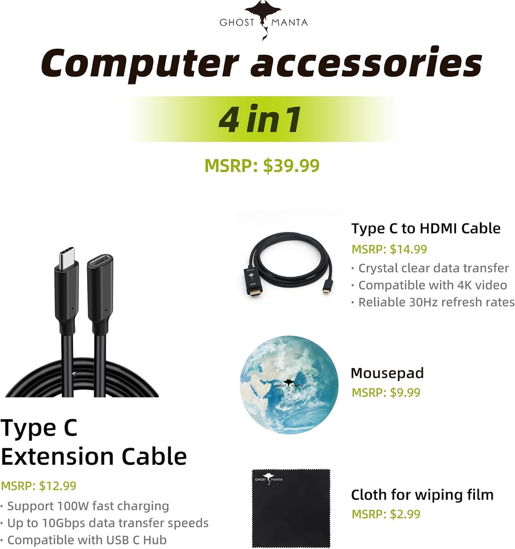 Lenovo Ideapad Laptop Touchscreen 15.6' FHD, Intel Core i3-1215U 6-Core, 16GB RAM, 512GB SSD, Webcam, Bluetooth, Wi-Fi6, SD Card Reader, Windows 11, Grey, GM Accessories