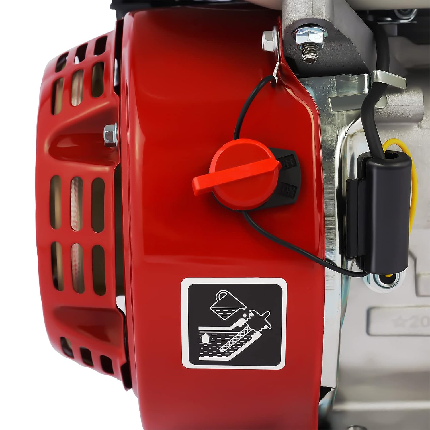 6.5HP 160CC Gas Engine Replaces, 4 Stroke Pull Start Petrol Engine, OHV Air Cooled Shaft Pullstart, Motor Power 3600RPM for Honda GX160, Lawnmower, Log Splitters, Chipper