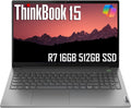 Lenovo ThinkBook 15 Gen 4 Business Laptop (15.6' FHD Anti-Glare, 16GB RAM, 512GB SSD, AMD Ryzen 7 5825U (> Intel i7-1165G7)) Fingerprint, FHD Webcam w/Shutter, Ethernet, Win 11 Pro (Renewed)
