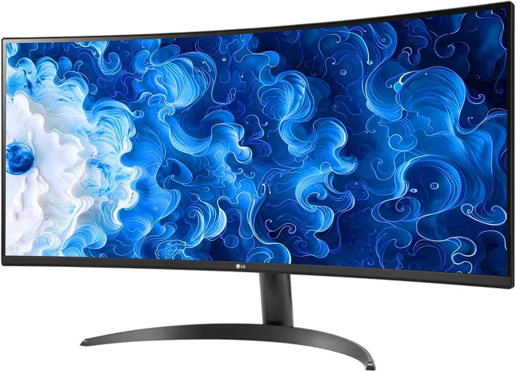 LG 34 Inch UltraWide Monitor, WQHD (3440x1440) Curved Display, 100Hz, sRGB 99%, HDR10, Black Stabilizer, Dynamic Action Sync, PBP, Auto Input Switch, Dual Controller, 1 x DisplayPort, 2 x HDMI, Black