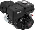 Bepritm 4 Stroke Gas Engine, Single Cylinder Air Cooled Gasoline Motor Engine, Go Kart Motor Engine Horizontal Shaft for Lawn Mower, Go-Karts and Compressors (15HP 420CC Black)