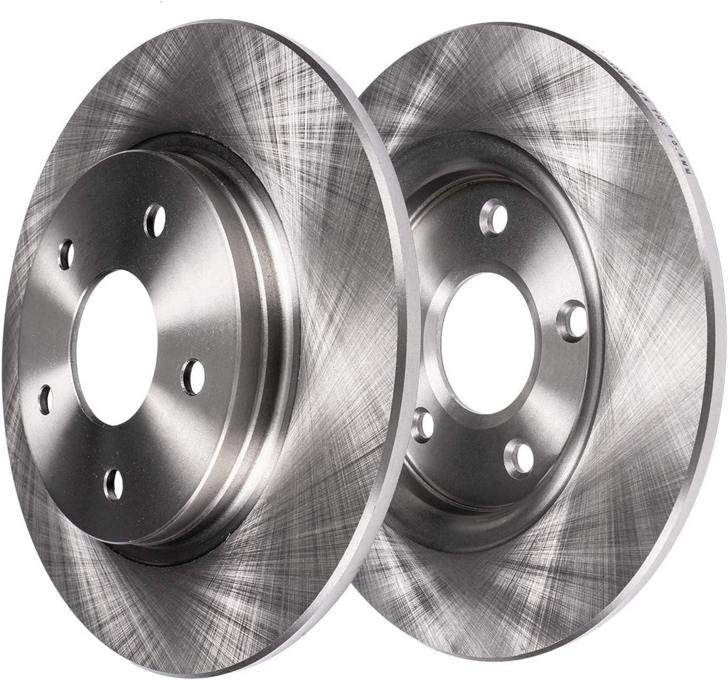 Detroit Axle - 11.06' Rear Disc Brake Rotors + Passenger Side Brake Caliper Replacement for 2010-2012 Lexus HS250H - 3pc Set