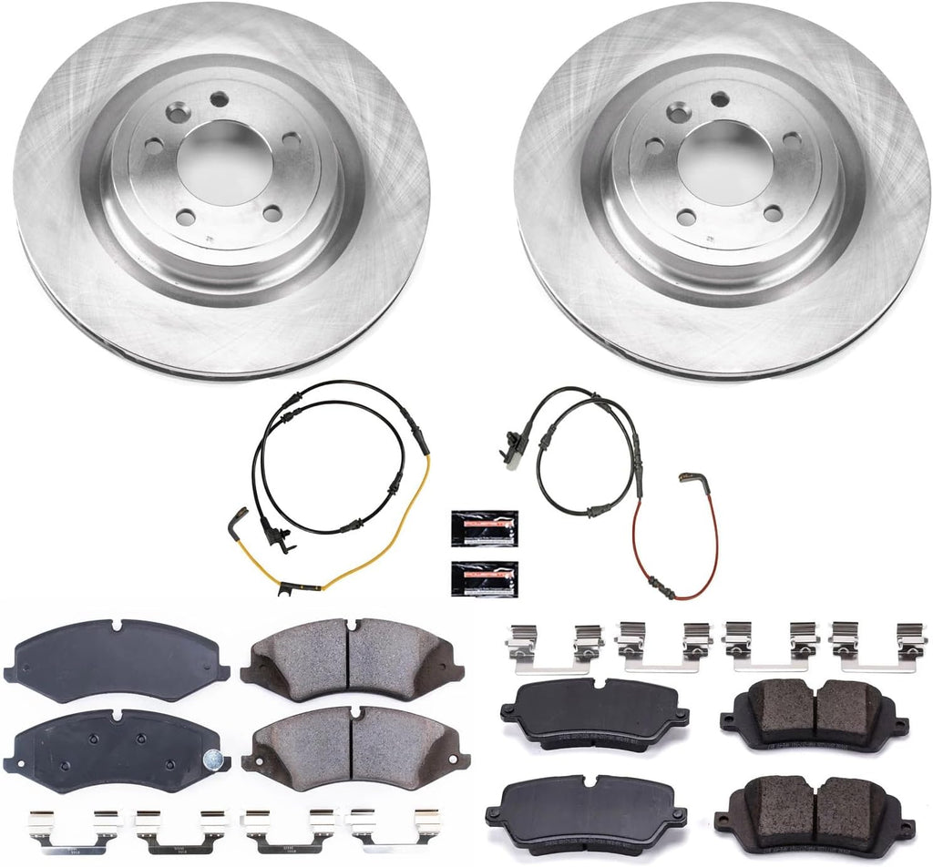 PowerStop Front and Rear Brake Kit for Land Rover Discovery 2017 |Rover Range Rover 2014-17 |Rover Range Rover Sport 2014-17 - Z17 Ceramic Brake Pads & Disc Rotors Replacement, KOE7260