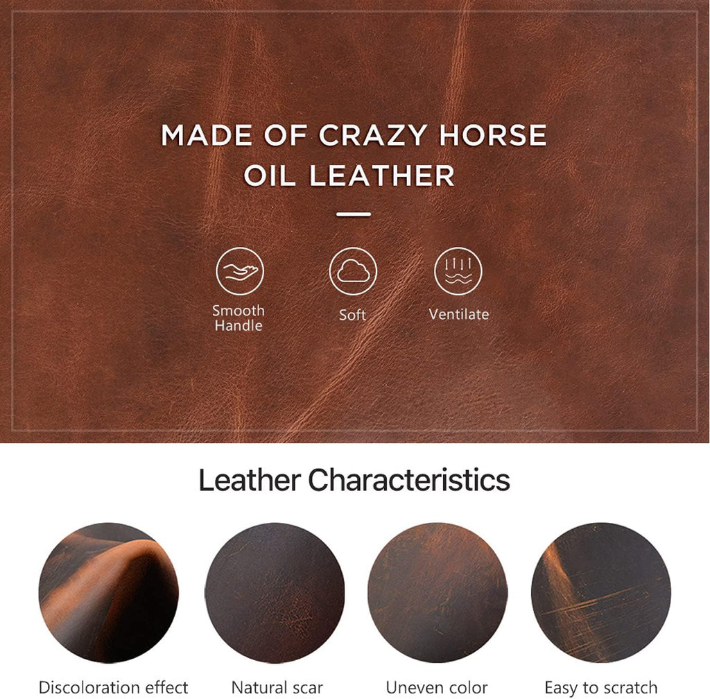 Top Grain Leather 16.2' Slim Laptop Zipper Folio Case Bag, Handmade & 2 Pockets, Compatible with MacBook Pro 16.2' A2485 M1 Max 15' Touch Bar A2141 A1707 Pro 16' Touch ID, Brown 16.2 Inch