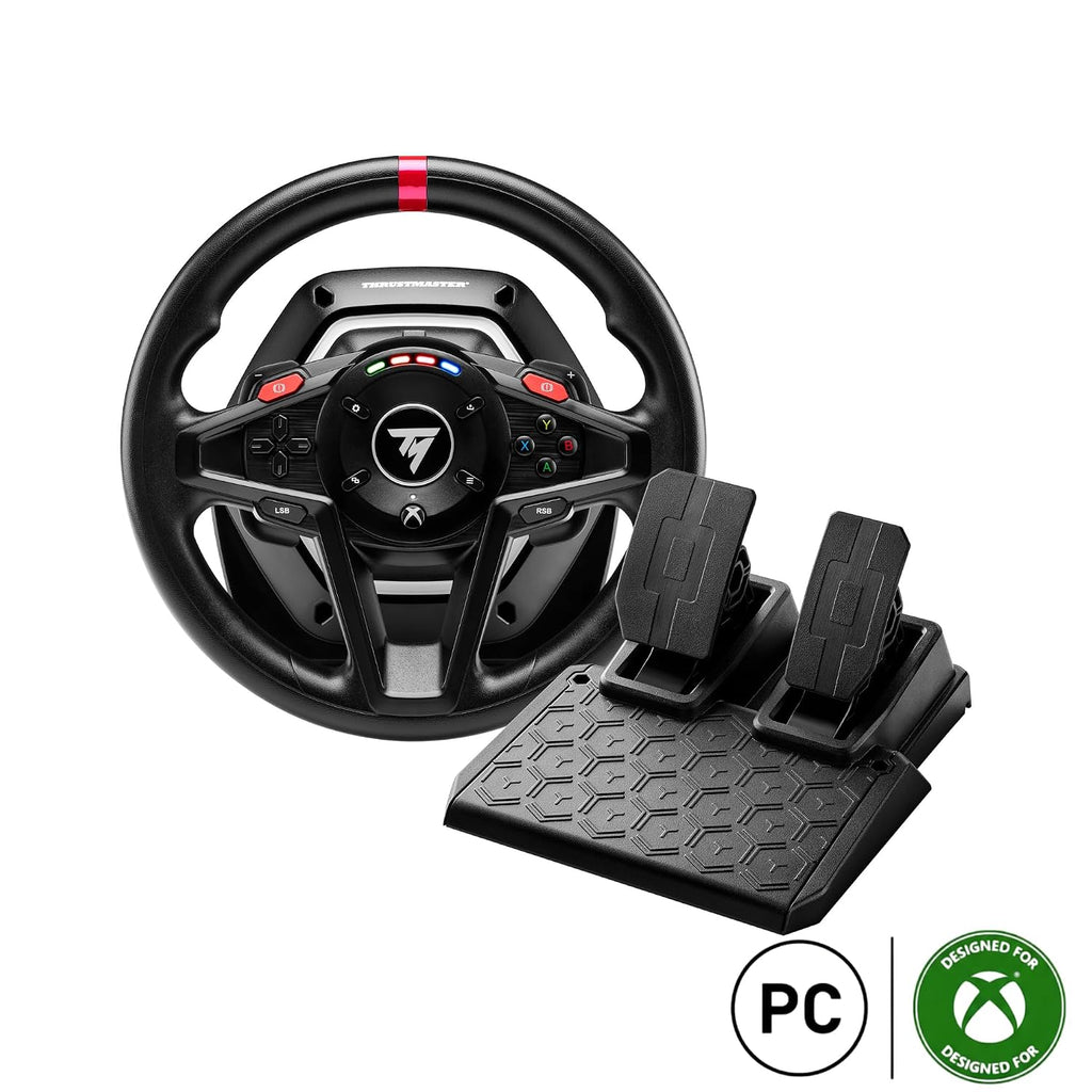 Thrustmaster T128 Racing Wheel & Pedal Set for Xbox Series X|S and PC – Force Feedback Gaming Steering Wheel for Driving Simulator