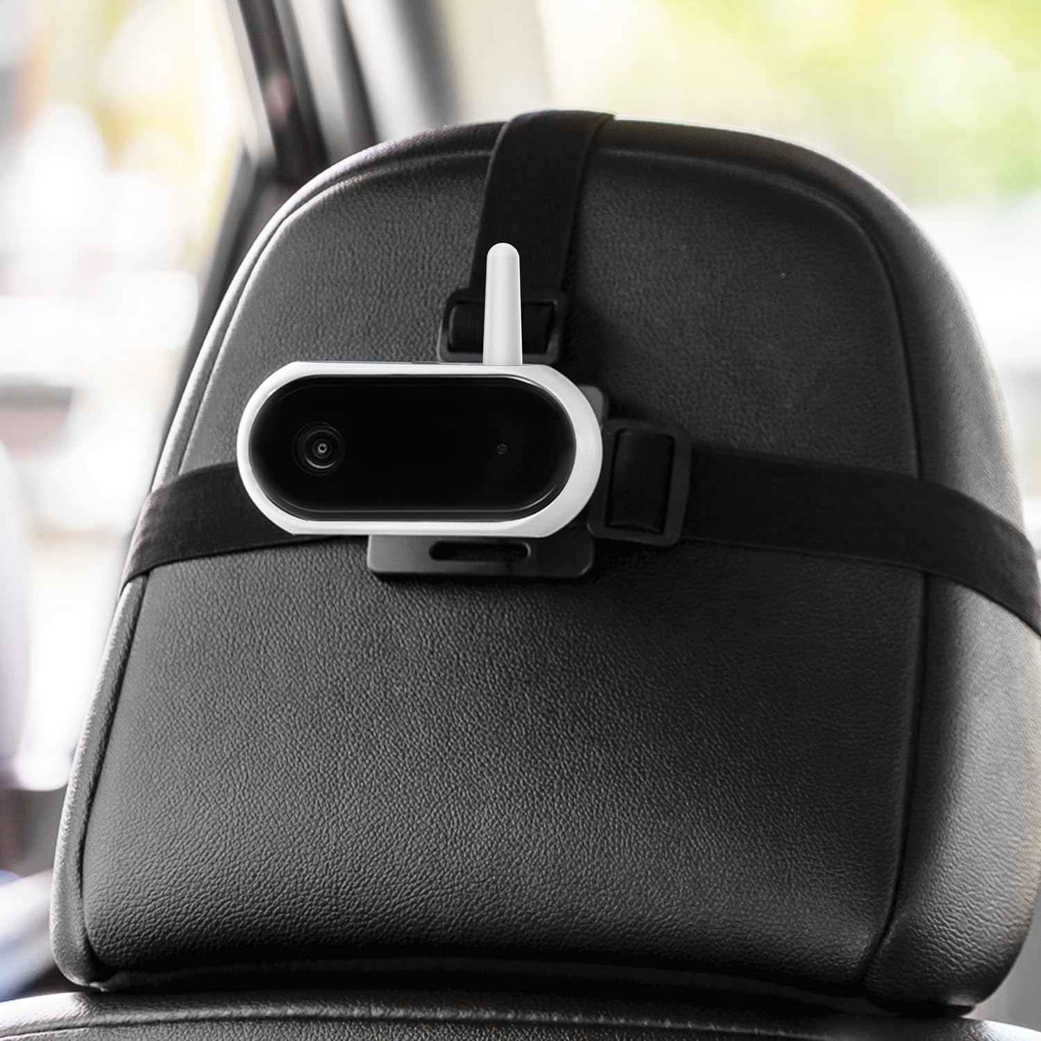 Tiny Traveler Add-On Ai Baby Car Camera – 1080P HD, Night Vision, 1000Ft Long Range, Night Light, Lullabies, Easy Install for Twins, 2 Kids, or Pets (Monitor Not Included)