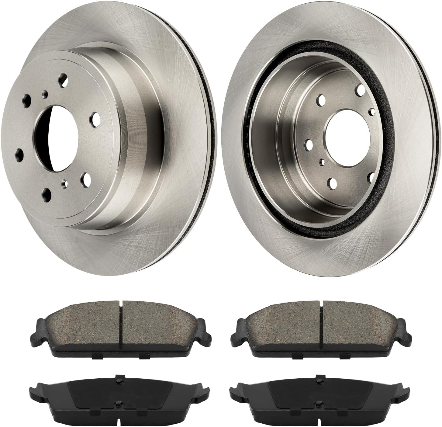 Rear Brake Kit,OE Brake Rotors and Ceramic Brake Pads Fits for 2007-2013 Silverado 1500, 2007-2014 Tahoe/Yukon/Escalade, OEM#55133+D1194 Automotive Replacement Brake Kit