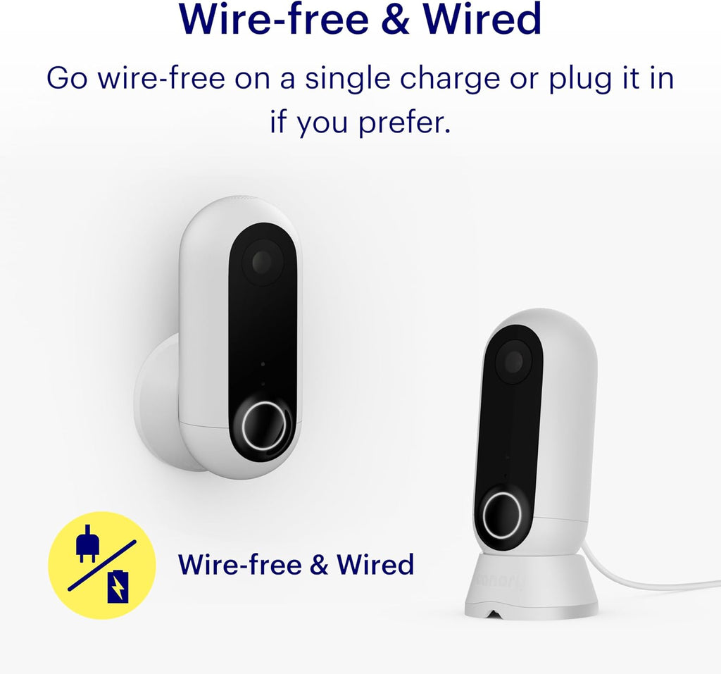 Canary Flex Outdoor Indoor Home Security Camera HD WiFi IP | 24/7 Watch Live Video, Weatherproof, Wire-Free & Wired, Motion Alerts, Two-Way Talk, Night Vision, 10x Zoom, Works with Alexa & More