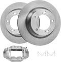 Detroit Axle - 354mm Front Disc Brake Rotors & Right Brake Caliper Replacement for 2008-2016 Toyota Sequoia Tundra - 3pc Set