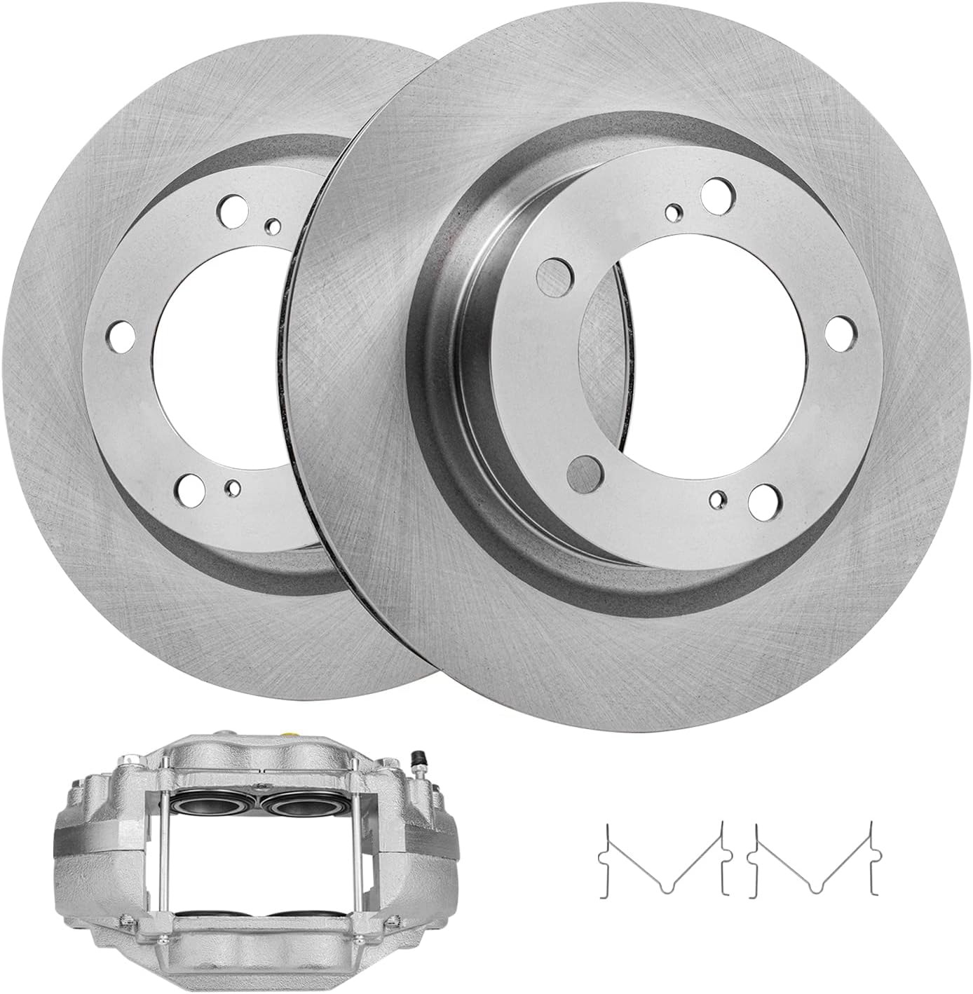 Detroit Axle - 354mm Front Disc Brake Rotors & Right Brake Caliper Replacement for 2008-2016 Toyota Sequoia Tundra - 3pc Set