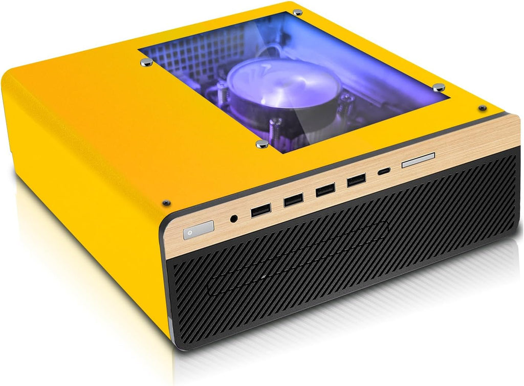 HP Half Light Desktop Computer PC Lambo AMD A10-9700, 16GB RAM, 1TB SSD, Dual 27 Inch Curved Monitor, RGB KBM with AI Copilot, WiFi, RGB Soundbar, Webcam, Windows 11 (Renewed)
