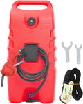 Garvee 14 gal Fuel Caddy, Portable Gas Can Fuel Tank Container with Fluid Transfer Siphon Pump and 10 ft. Delivery Hose, Diesel Storage Can On-Wheels for Cars ATVs Lawn Mowers Boats